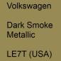 Preview: Volkswagen, Dark Smoke Metallic, LE7T (USA).